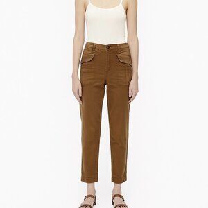Democracy Ab Technology Brown High Rise Pants Size 10 Stretch Utility Pocket